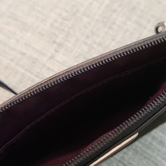 Coach Black Leather Clutch with Pleated Design - Picture 3 of 3